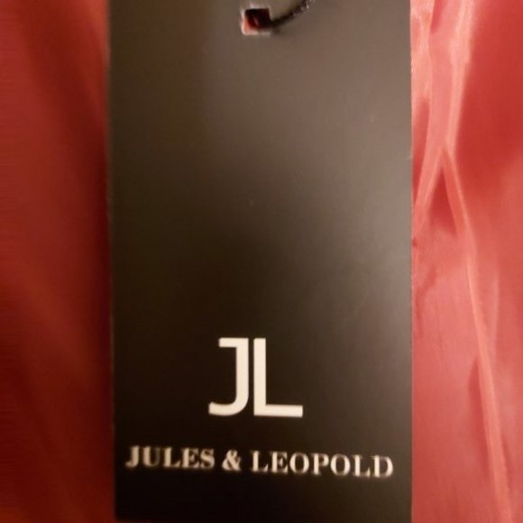 JULES & LEOPOLD RUST OPEN FRONT BLAZER RUCHED SLEEVES FAKE POCKETS SIZE M NWT - Picture 6 of 8